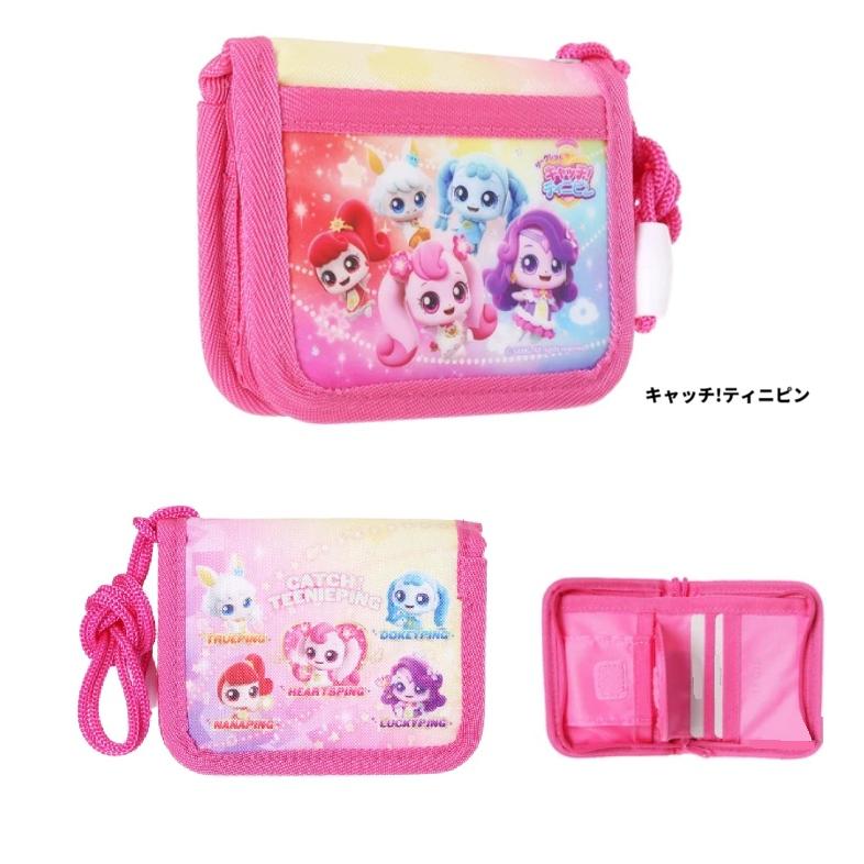 キャッチ　ティニピン 財布 アニメ 韓国 二つ折り　ネックポーチ 　子供財布　キッズ財布　ラウンド財布　 ストラップ付き財布 お財布　コインケース | 