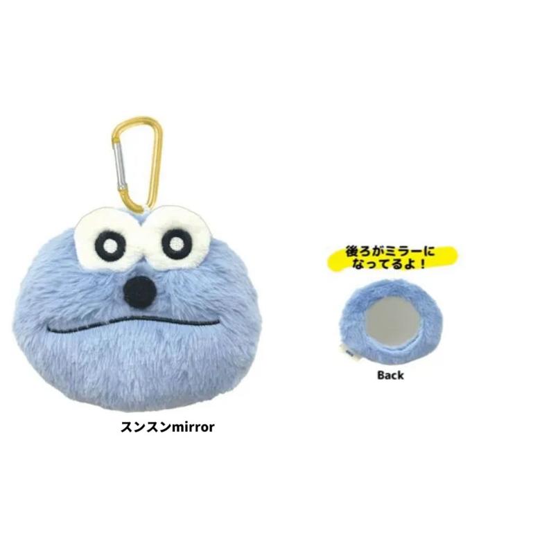 パペットスンスン　スンスン　ミラー　鏡　マスコットミラー　ぬいぐるみマスコット　バッグチャーム　マスコットキーフォルダー | 