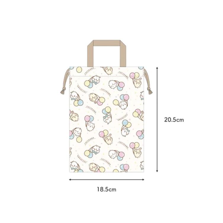 ちいかわ巾着シューズバッグ　ちいかわ　シューズバッグ　 シューズケース 　上履き入れ 　シューズ巾着 巾着袋 運動靴入れ キッズ 子供 靴入れ | 