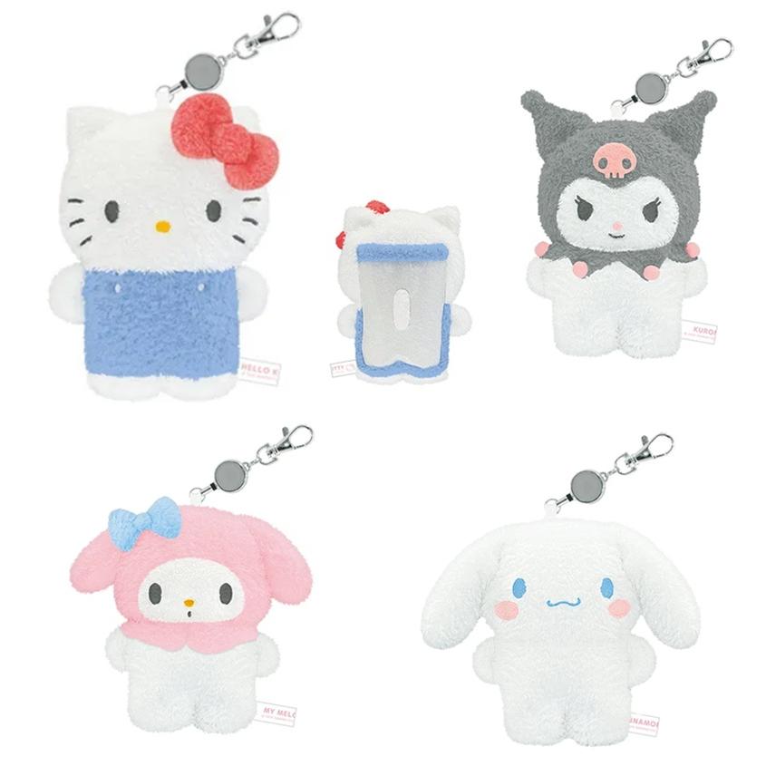 ハローキティ キティ　クロミ　　フラットぬいぐるみパスケース　ぬいぐるみパスケース 　サンリオ　マイメロ　パスケース　定期入れ　バッグチャーム | sanrio