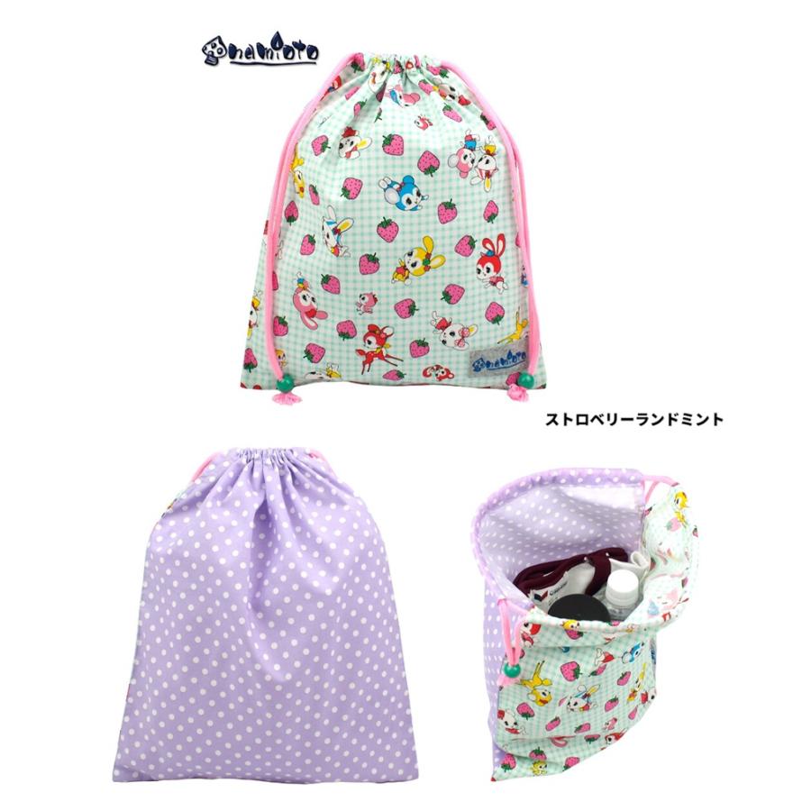 namioto　巾着 レトロ柄　巾着バッグ　　シューズバッグ　お着替え袋　体操着入れ　体操服袋　運動着袋　日本製 |  | 01