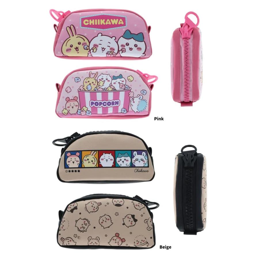 ちいかわ デッカジップペンケース　ペンポーチ　コスメポーチ　ポーチ　ボストンポーチ　化粧ポーチ　筆箱 | サンスター文具