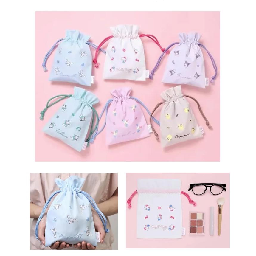 サンリオキャラクターズ 　巾着ポーチ　ミニポーチ　ポーチ　　コスメポーチ　小物入れ　メイクポーチ　巾着 | sanrio