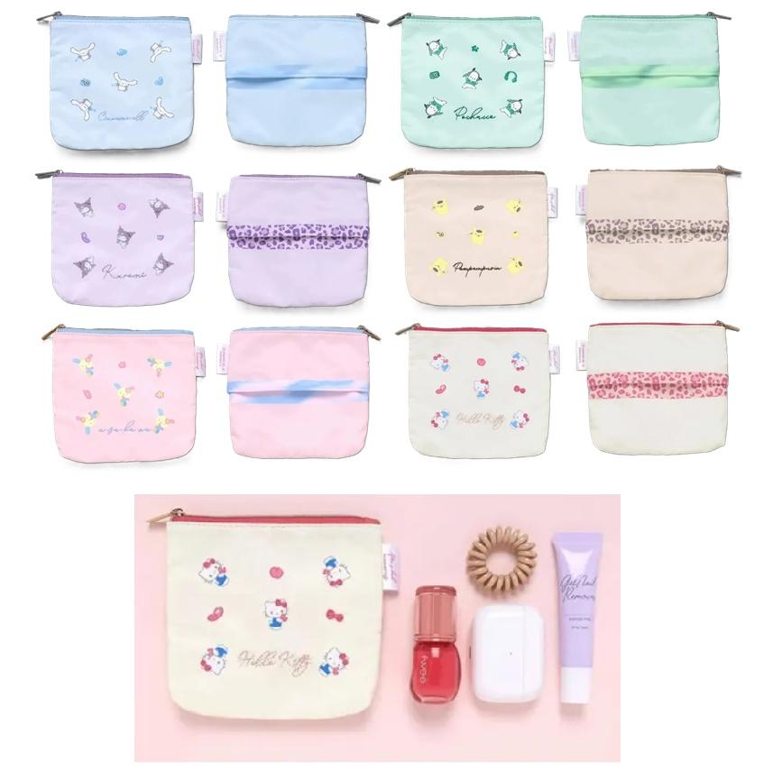 サンリオキャラクターズ 　ティッシュポーチ　コスメポーチ　ポーチ　　化粧ポーチ　フラットポーチ　メイクポーチ | sanrio