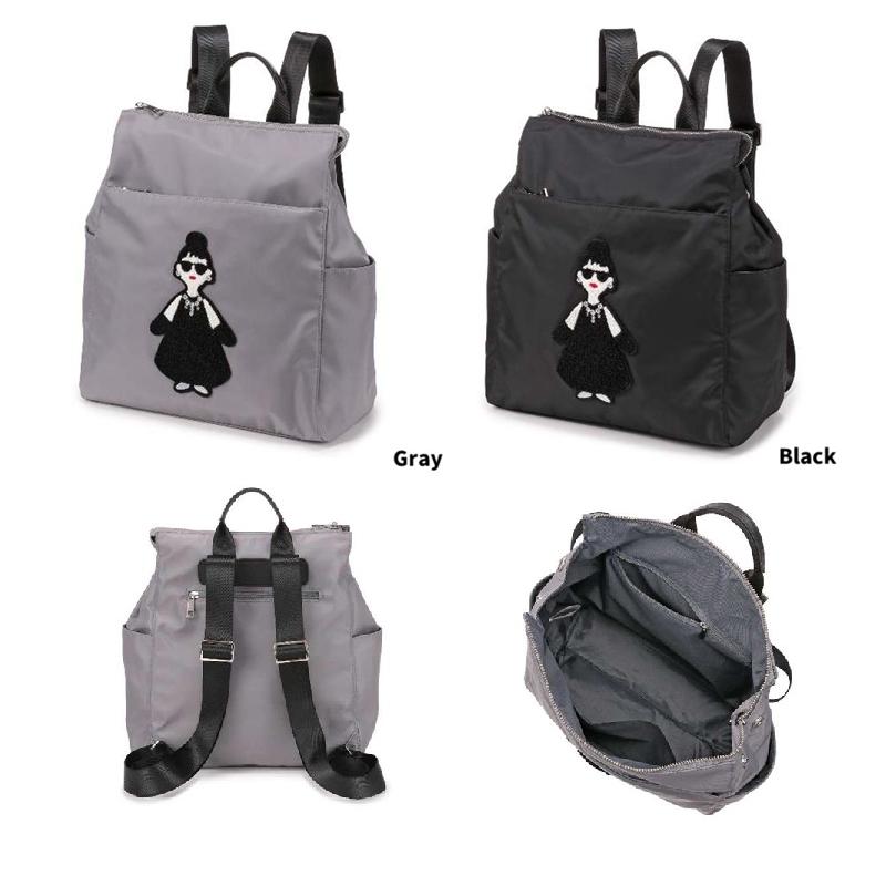 HAPPY FACE　レディ・エマ 刺繍　リュックサック　 リュック　ハッピーフェイス　デイパック　ママバッグ　通勤通学 撥水 | 