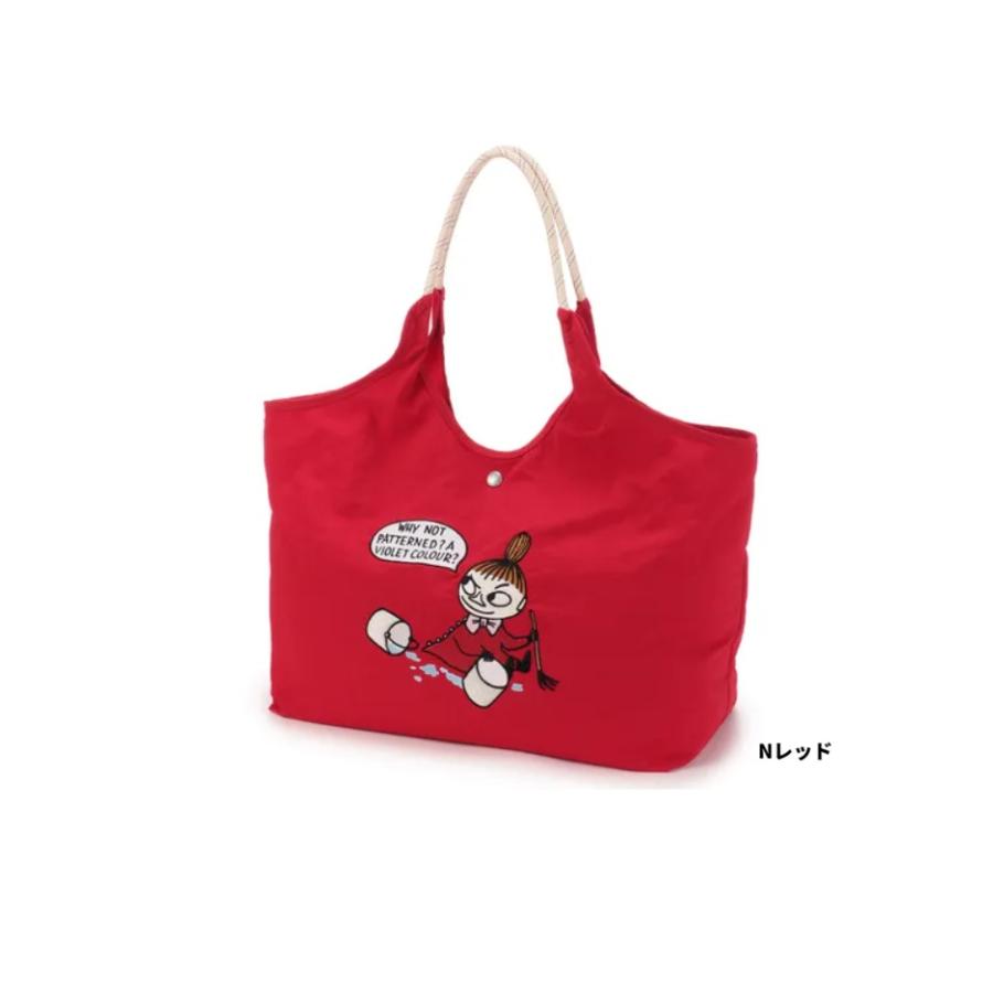 MOOMIN ナイロン刺繍トートバッグ　刺繍トートバッグ 　ロープハンドル　バッグ　トートバッグ　トート　バッグ　サブバッグ　　ムーミン　リトルミー | MOOMIN | 01
