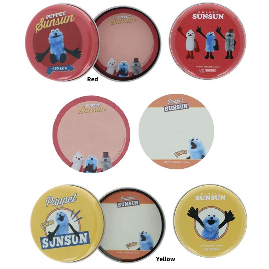 パペットスンスン　 缶入りメモ 　メモ 　文具　 ミニメモ　メモ帳　プチギフト　サンスター文具 | 