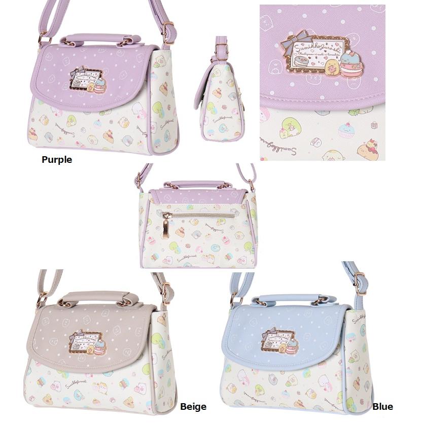 すみっコとスイーツの合皮総柄ミニショルダー　すみっコぐらし　ポシェット ショルダーバッグ　旅行ポシェット　ミニショルダー | すみっコぐらし