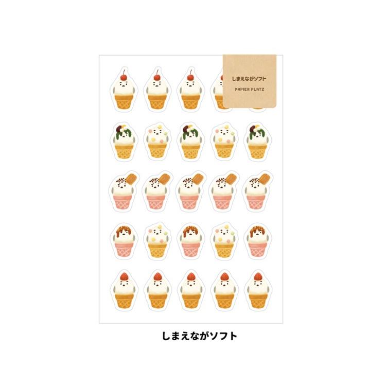 aoyoshi　シール　しまえながソフト　シマエナガ　シール | 