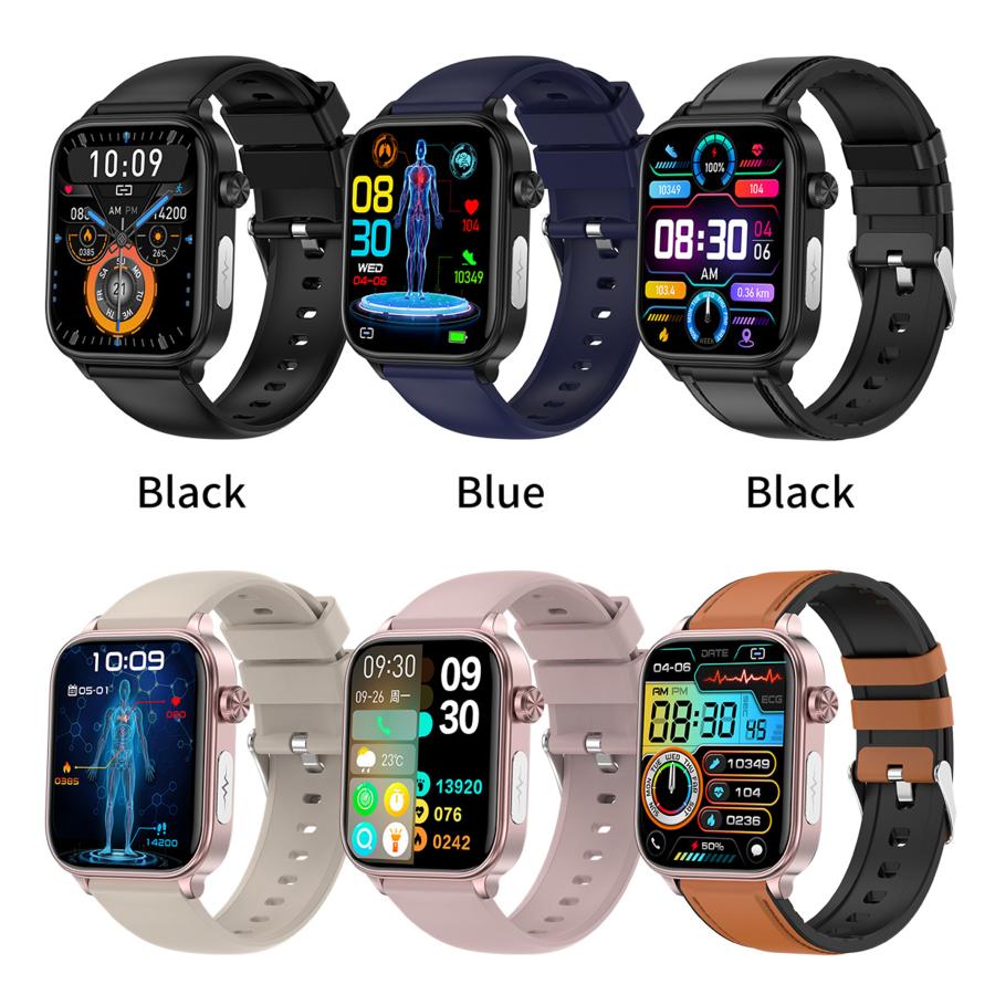 心拍計心電図その他、HeLo.LX スマートウォッチ 心電図 ECG 通話機能 血圧 血中酸素 心拍数