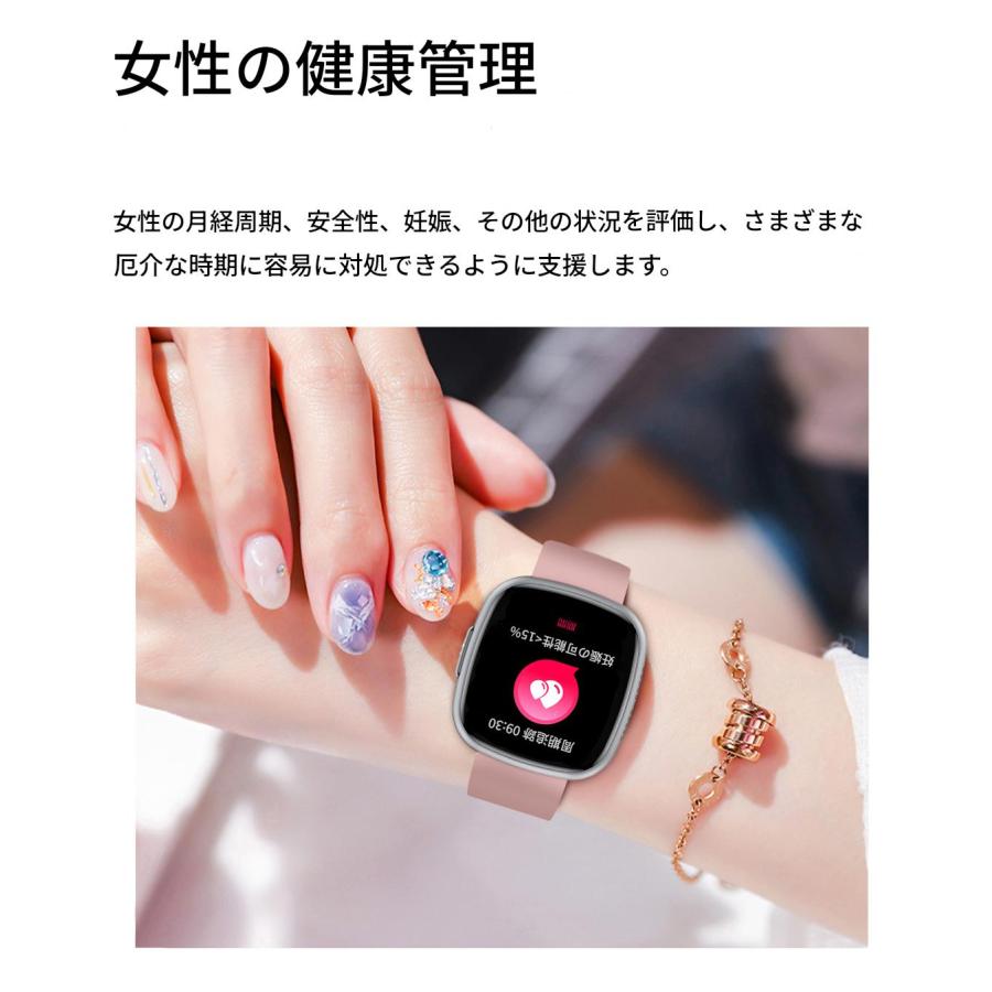 スマートウォッチ 通話機能 ECG心電図 他社9800円を 血圧測定 血中脂質