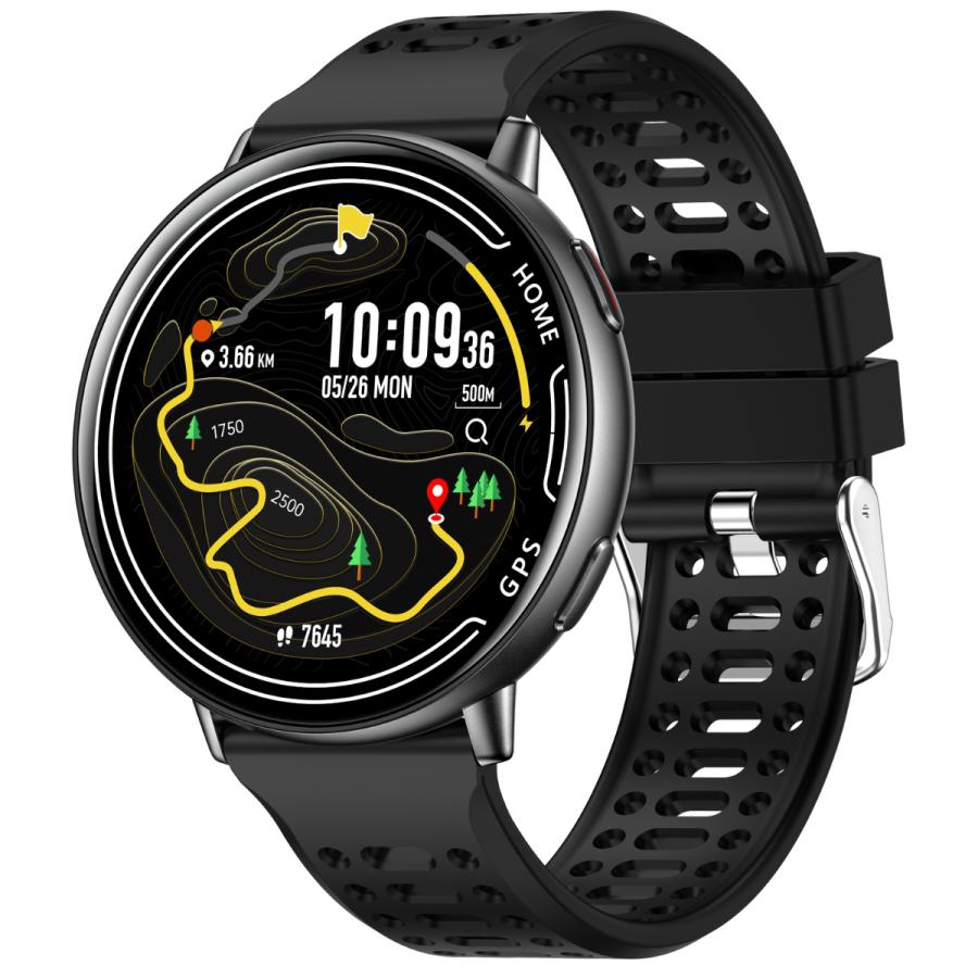 A*★様 GPSナビ機能付き腕時計 2026最新 GPS内蔵 スマートウォッチ 通話機能 1.39インチ GPS 運動軌跡
