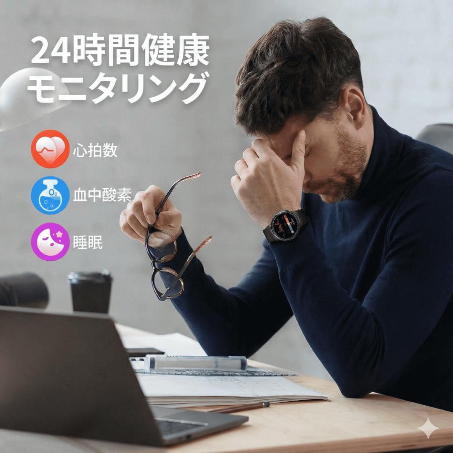 2026最新 GPS内蔵 スマートウォッチ 通話機能 1.39インチ GPS 運動軌跡