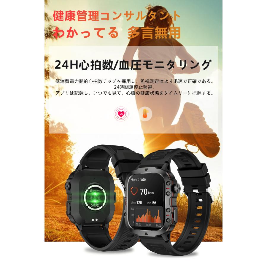 デジタル腕時計 QX11 1.96インチ 3個セット QX11 スマートウォッチ 1.96インチ 腕時計 通話 通知 スマホ