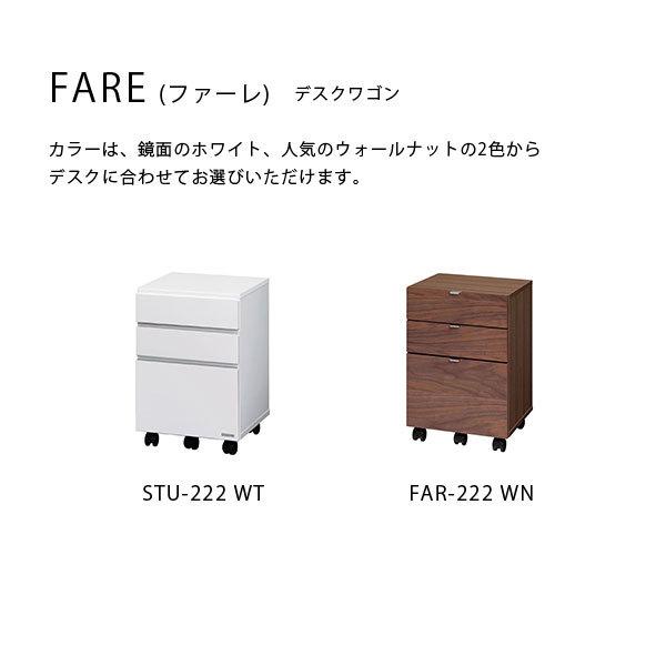MKマエダ家具 開梱設置サービス付 送料無料 デスクワゴン STU-222WT 