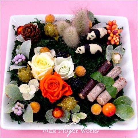 プリザーブドフラワーギフト ブーケ 花束 ビタミン カラー Flower