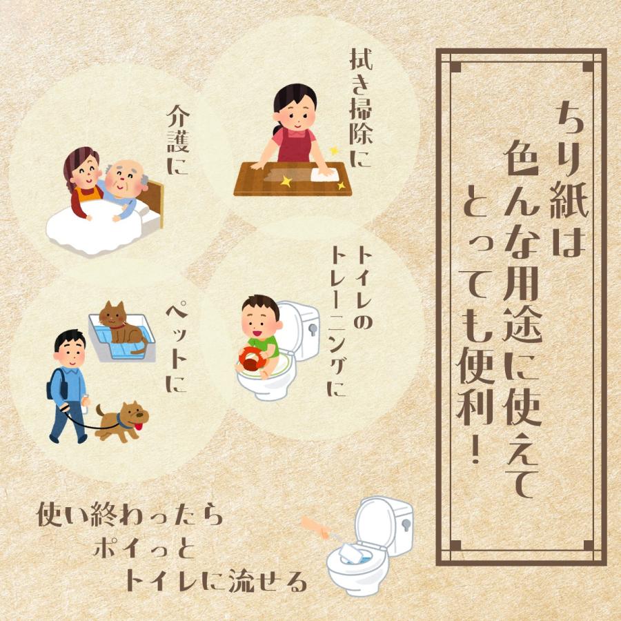 お試しサンプル トイレに流せるちり紙 60〜80枚入り 流せるチリ紙 マキのアルプス 無漂白 無香料 無添加（漂白剤や蛍光剤など） 落とし紙 国産再生紙100% 牧製紙 |  | 03