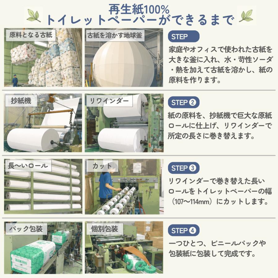 さやか シングル 55m トイレットペーパー 100個入 個包装 再生紙100