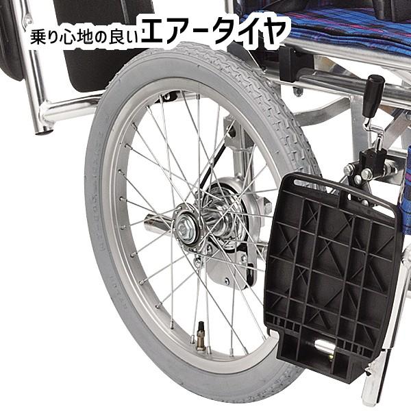 折り畳み車椅子 マキテック 介助式 車椅子 折りたたみ 背折れ 多機能車いす KS70