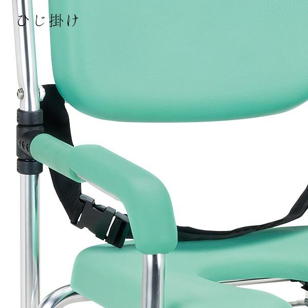 マキテック 浴用キャリー 入浴用車椅子 シャワーチェア 肘掛け固定