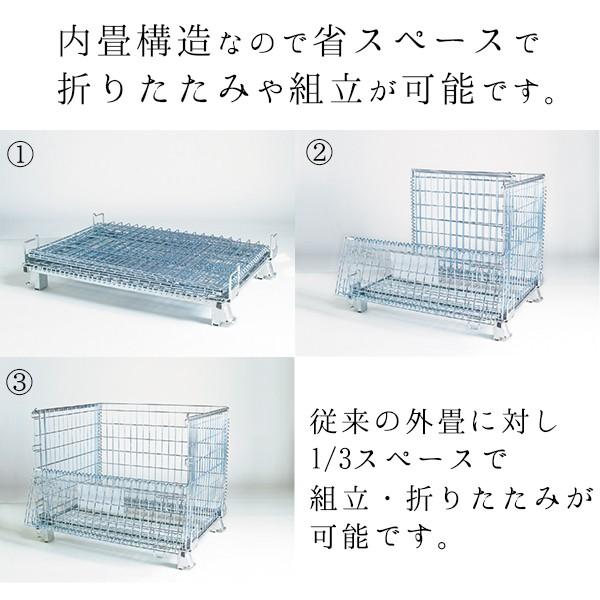 マキテック メッシュパレット メッシュ ボックス 網パレ 折りたたみ 