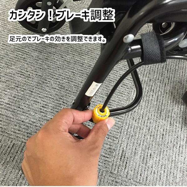 U字型ハンドル花柄シルバーカー 2段階ブレーキ付き マキテック シルバーカー U字 U字ハンドル おしゃれ カバー