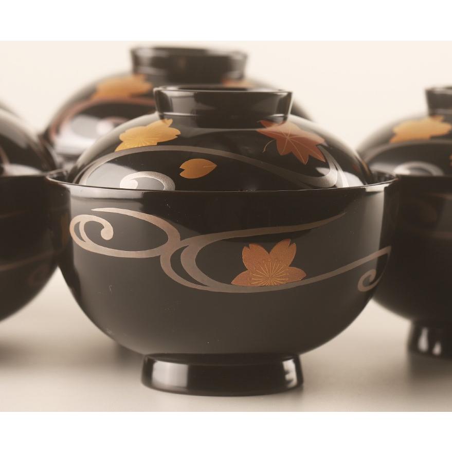 宮内庁御用達　輪島塗椀4客 宮内庁御用達 輪島塗椀4客