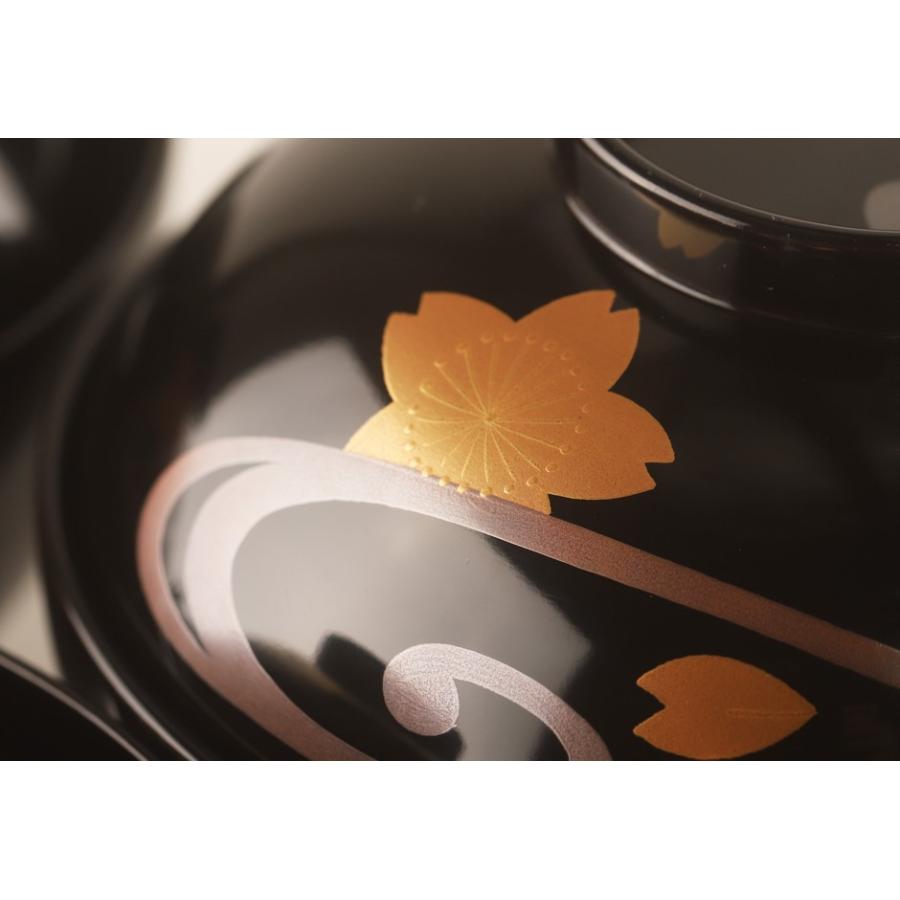 輪島塗 ちはやふる 竜田川 お椀5客 輪島塗吸物椀 輪島塗お椀 布着せ