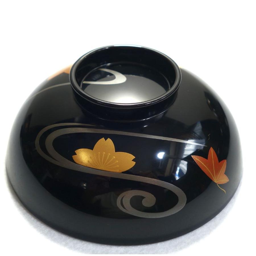 【越前河和田塗　雑煮椀×5客】布着本堅地　花筏\"竜田川蒔絵　未使用/長期保管品 輪島塗 まり椀×5客】布着本堅地 二代目