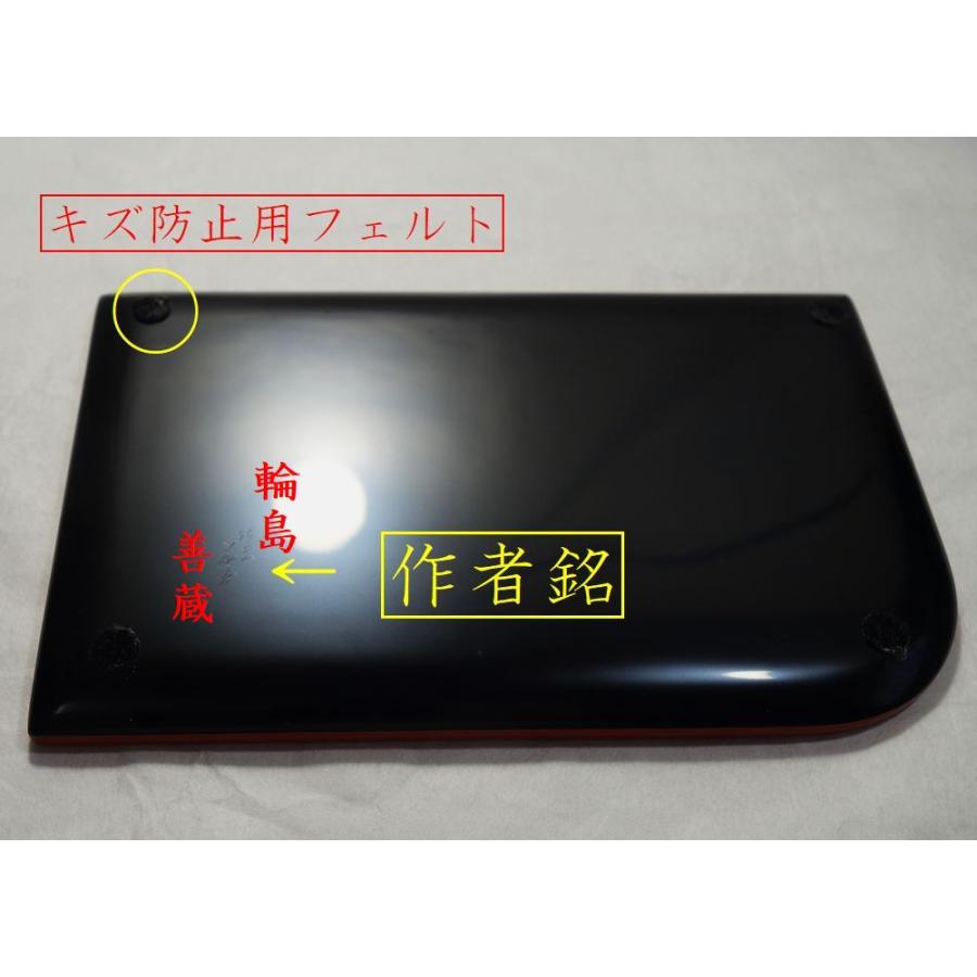 輪島塗 日展作家 四季花 蒔絵 銘々皿 5客 輪島塗 椿皿