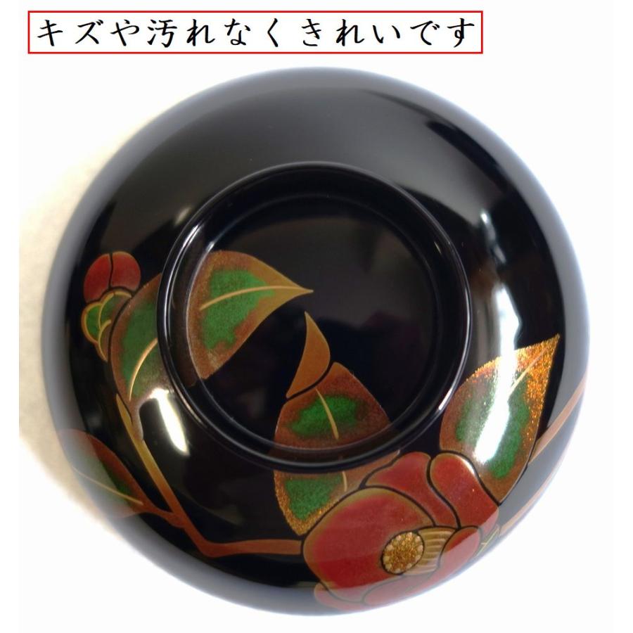 輪島塗 つばき蒔絵 吸物椀5客 輪島塗吸物椀 輪島塗お椀 汁椀 椿 輪島塗 つばき蒔絵 吸物椀5客 輪島塗吸物椀 輪島塗お椀 汁椀 椿