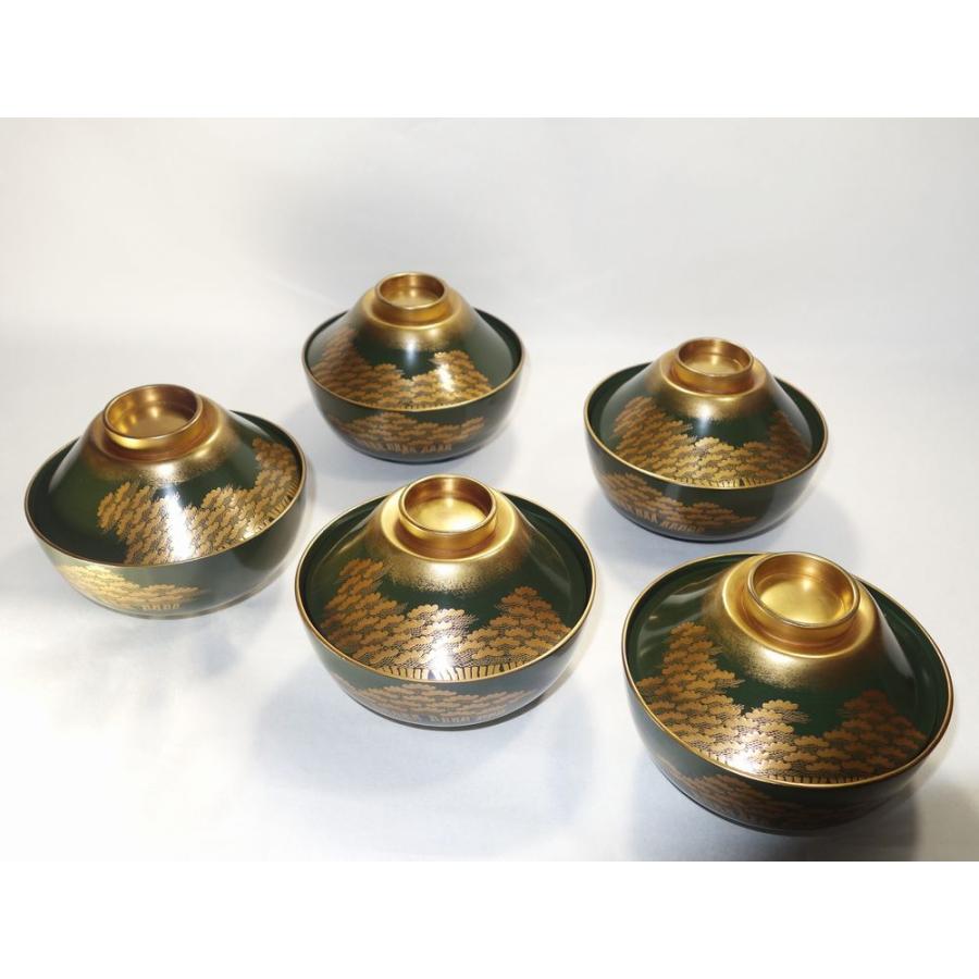 昔の吸物椀10客セット「うA1 鶴 富士山 レトロ 明治 大正 昭和 江戸」 富士山型 お椀 5椀 吸い物椀 アンティーク 三保の松原 雑煮椀 煮物和