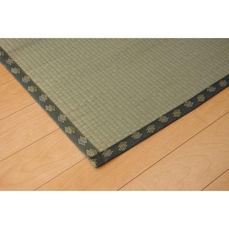イケヒコ い草 ラグ 松 三六間6畳 約273×364cm 日本製 上敷き 