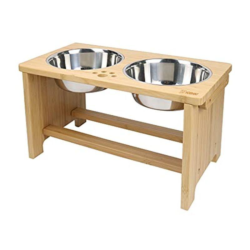 天然素材良木工房yoshiki 愛犬 愛猫の食生活を快適に 犬 竹製 ペット用食器台 犬 餌台 犬用 猫用 犬猫えさ入れ 犬用品 松田の天然素材良木工房 Yoshiki 餌台 松田 犬 ご 食器台 オンラインストア特売中