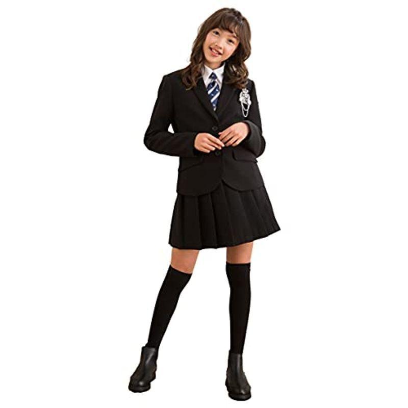 人気満点 DECORA PINK'S 無地×ネクタイ(03)) (160cm, 通常A体サイズ 卒業式 女の子 スーツ フォーマル ネックレス、ペンダント