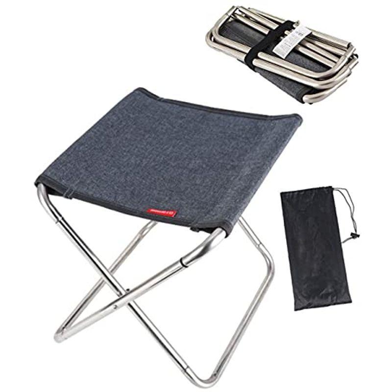 アウトドア チェア 折りたたみ椅子 軽量 コンパクト 折りたたみチェア 小さな携帯椅子 収納バッグ付 グレー 松田 通販 Yahoo ショッピング