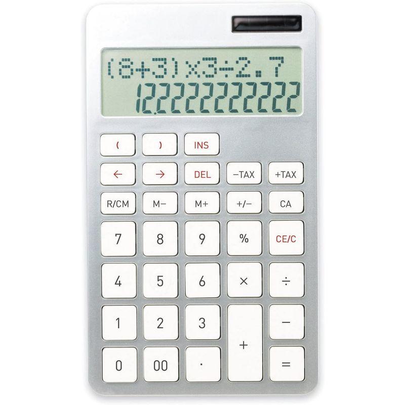 最大67 Offクーポン アスカ 電卓 C1221s 計算式表示 カッコ計算 12桁 税率設定 シルバー Ericamoreira Com Br