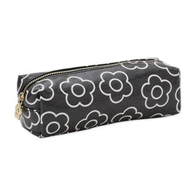 Quant Mary マリークワント Gray スクエアペンケース デイジーフォーミング 化粧ポーチ ポーチ 肌触りがいい Ahmedmostafa Us