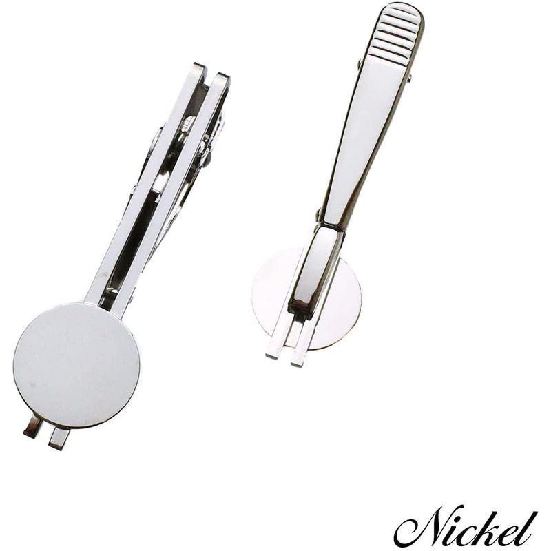 円形15mm板付きネクタイピン アクセサリー パーツ 10個 ニッケル タイピン タイタック Sofaverso Com Br