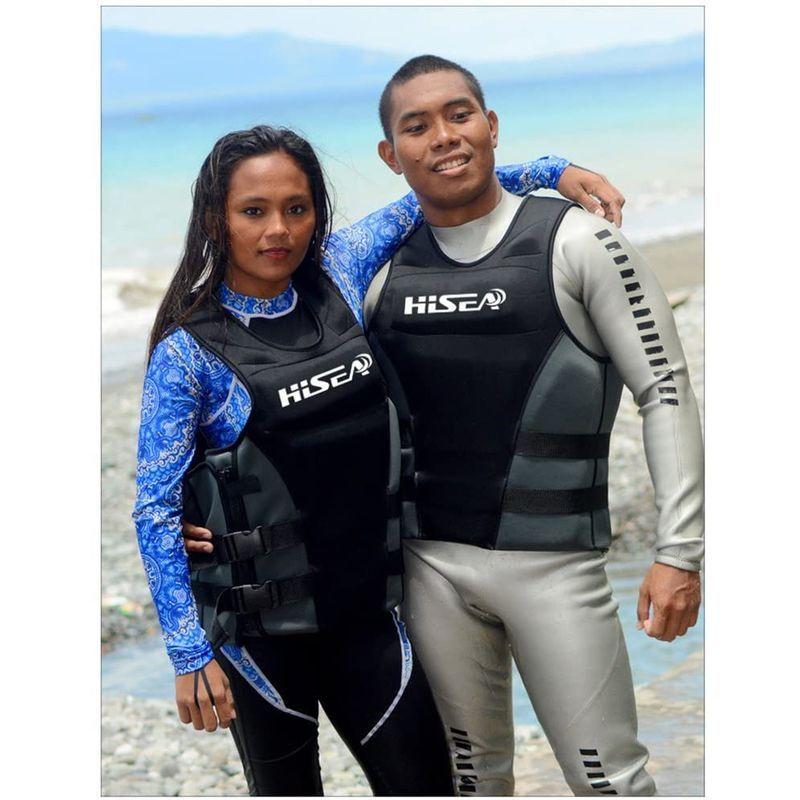 ラッピング不可 ライフベスト ライフジャケット 男女兼用 ハイシー Hisea 水泳用 救助用ベスト ネオプレン プロ用 サーフィン用 ドリフト用 ライフジャケット Proksi Si
