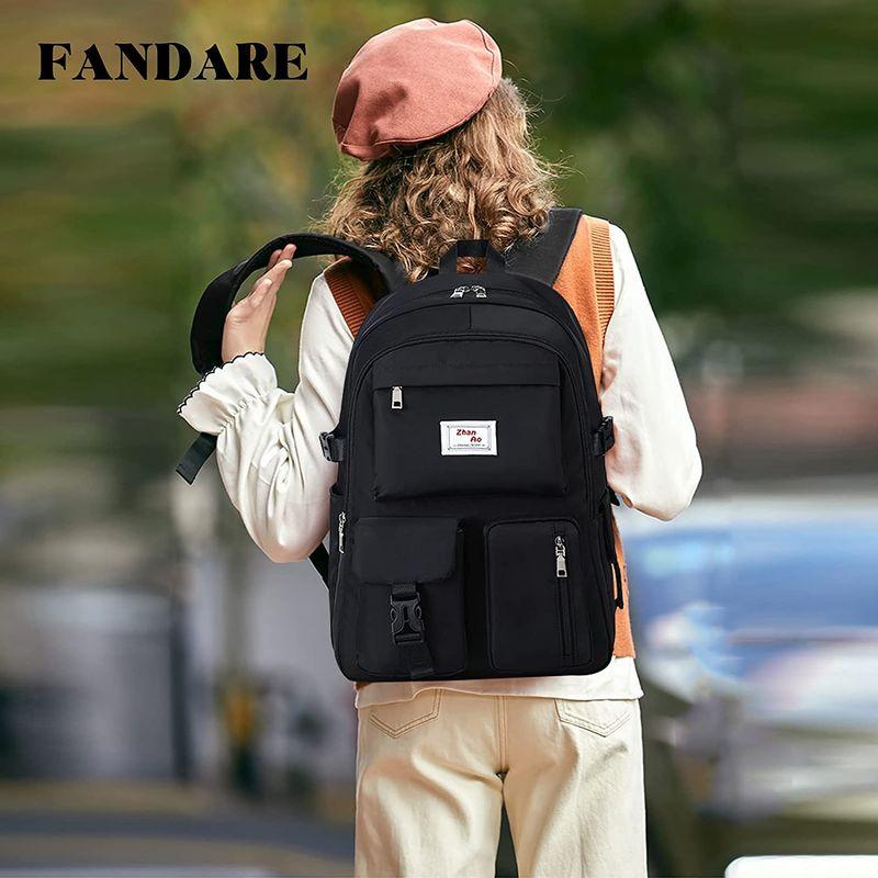 超特価販売中 FANDARE リュック レディース 大容量 14ポケット リュックサック メンズ 15.6インチPC対応 バックパック おしゃれ 男女兼用 FANDARE リュック レディース かわいい飾り付き 女の子 大容量 A4対応 リュックサック 学生用 バックパック 軽量 防水 多機能