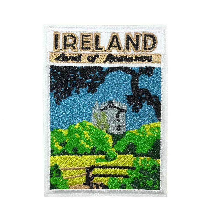 Ireland Land of Romance アイルランド 刺繍 アップリケ ワッペン アイロン パッチ 海外旅行用品 名札 荷物タグ グ