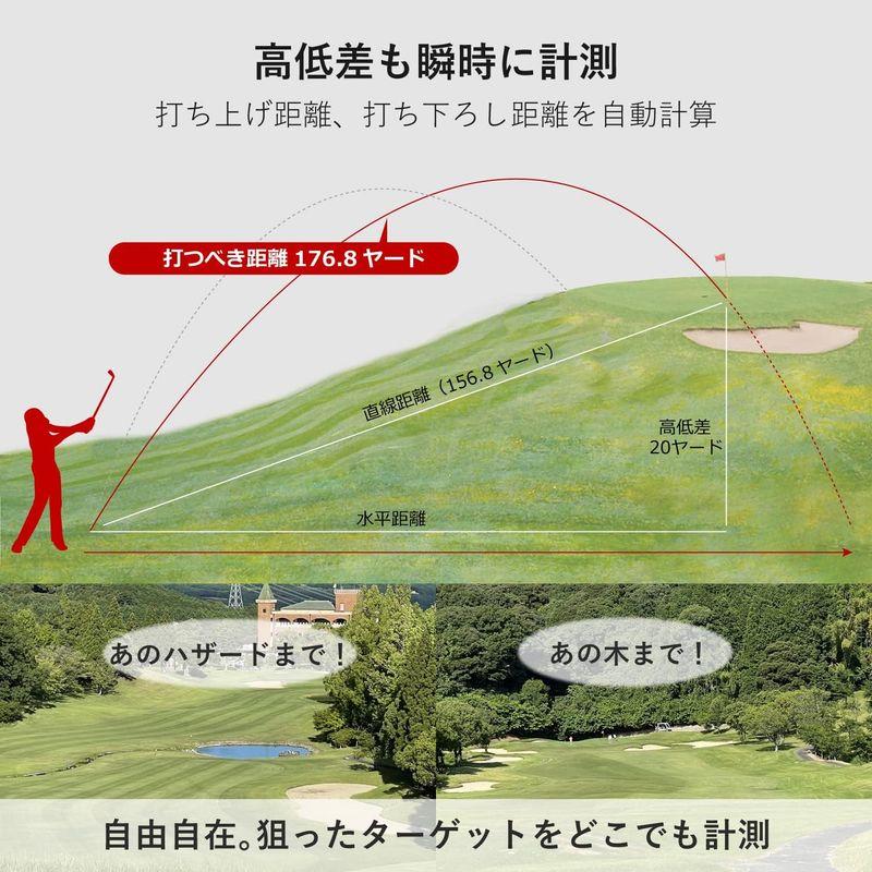 公式Danact ゴルフ距離計 赤色/黒色表示切り替え フラグロック機能 高透過LCD液晶 高低差ON/OFF機能 スマート振動機能 防水性 フラグロック機能 スマート振動機能 ゴルフ距離計 赤色/黒色表示切り替え 高透過LCD液晶 高低差ON/OFF機能 防水性