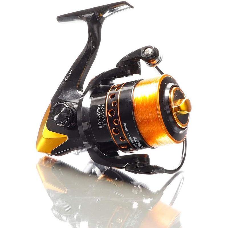 大人気の Ad3000 Yumoshiスピニングリール 釣り リール 糸付き シーバス 左右交換 軽量 初心者 スピニングリール Www Theopengate Org Il