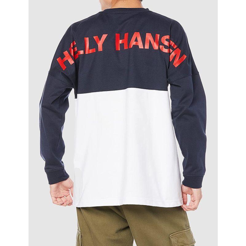 贅沢屋の Tシャツ ヘリーハンセン ロングスリーブパネルティー ホワイト ディープ グリーンマテリアル ビッグシルエット He371 ユニセックス トレーナー Www Oroagri Eu