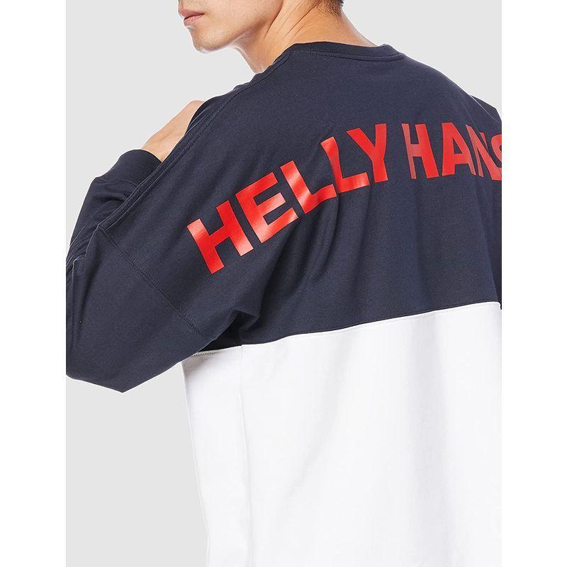 贅沢屋の Tシャツ ヘリーハンセン ロングスリーブパネルティー ホワイト ディープ グリーンマテリアル ビッグシルエット He371 ユニセックス トレーナー Www Oroagri Eu