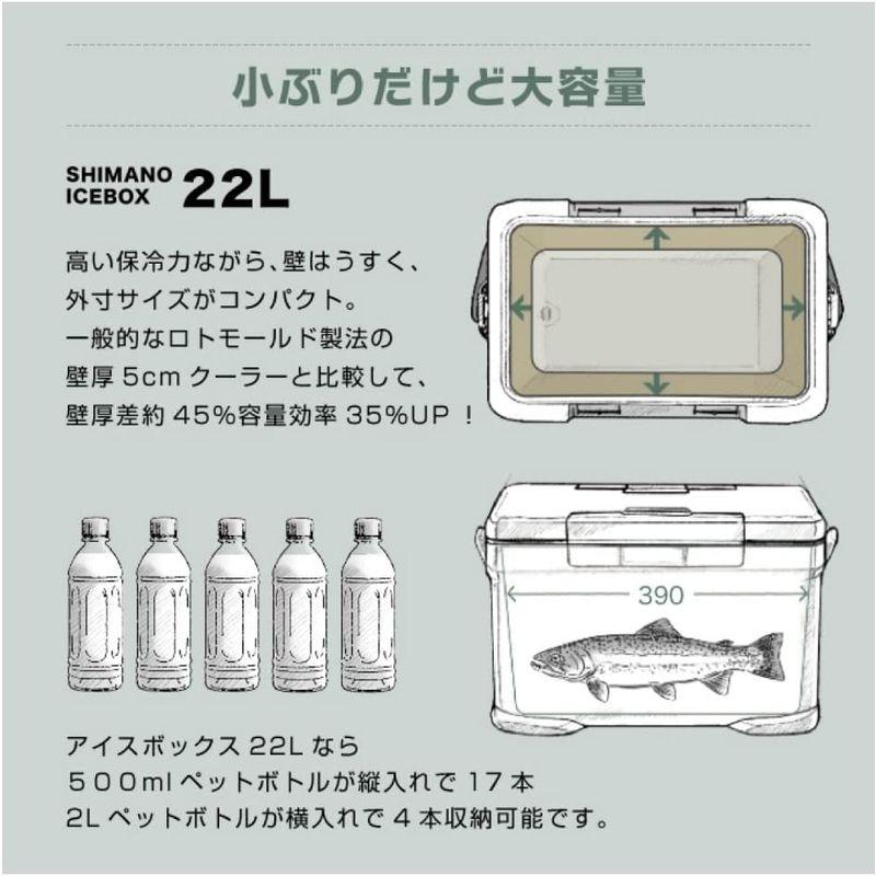 最新情報シマノ クーラーボックス 22L カーキ PRO 22L NX-022V 01