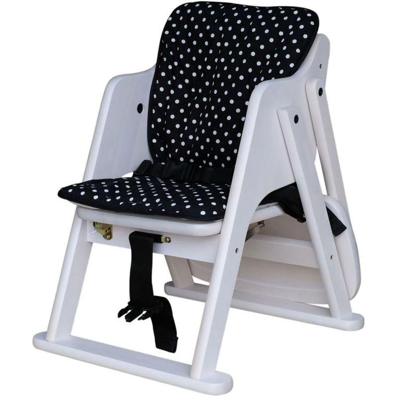 澤田木工所 ティンバーローチェアクッションセット アイボリーホワイト ブラックドット ティンバーローチェアクッションセット アイボリーホワイト ブラックドット