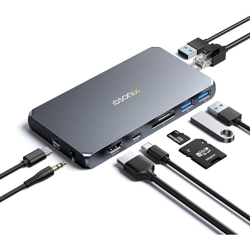 iDsonix ドッキングステーション Type ハブ C HDMI 100 10-in-1 USB-C ドッキングステーション Typec 通販 
