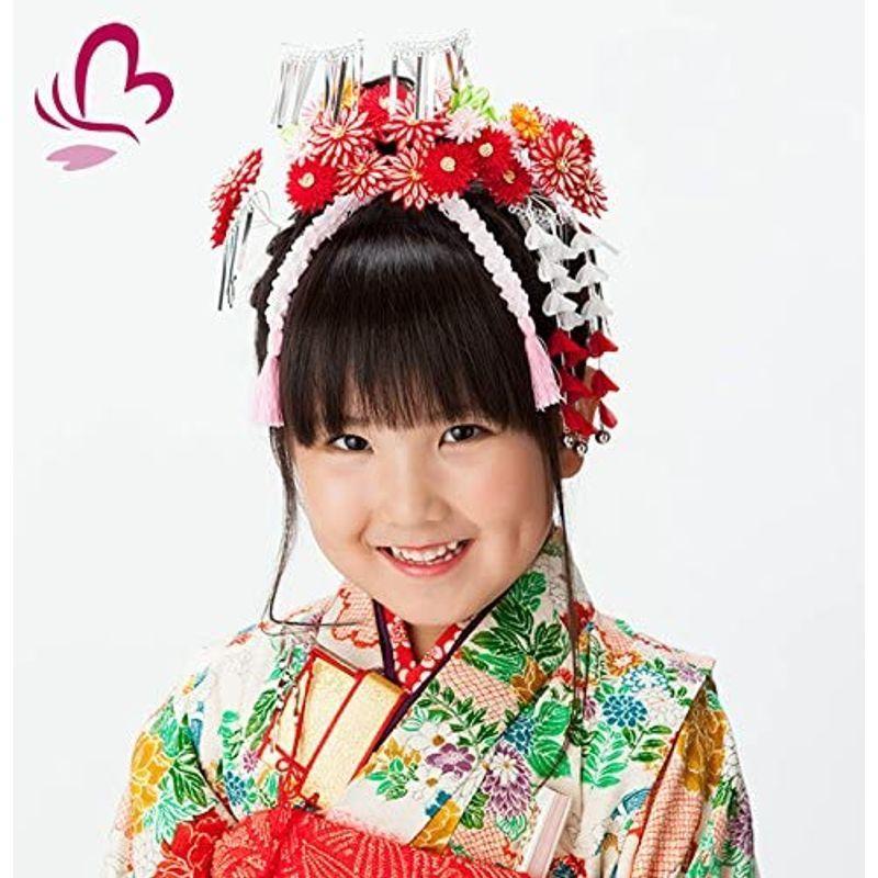 限定価格セール 着物 髪型 子供 つまみ細工 かんざし 七五三髪飾り 和装 753 7歳 正月 花簪 その他着物 浴衣 Teambody Ir
